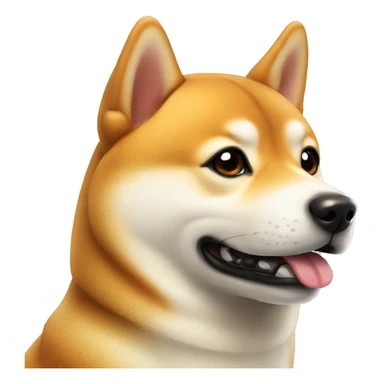 shiba inu portrait close-up sticker