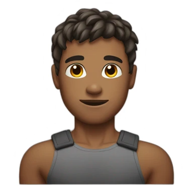 Muscular young man sticker