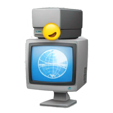 Un roumain derrière un ordinateur sticker