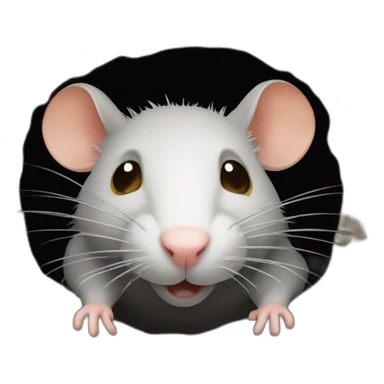 Rat in a hole  sticker