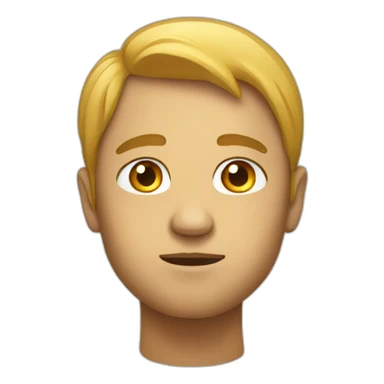 A face that is looking away sticker