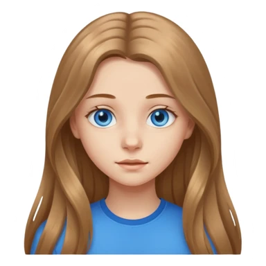 An bloude girl teen-adoult very  long hair sticker