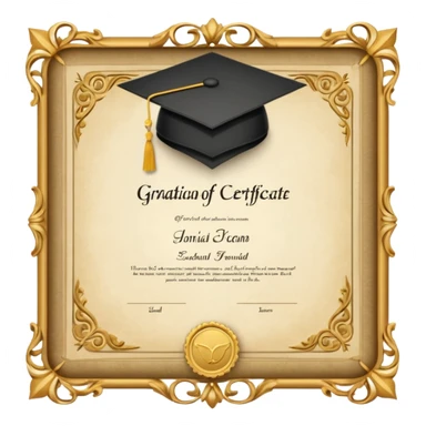 graduation certificate sticker