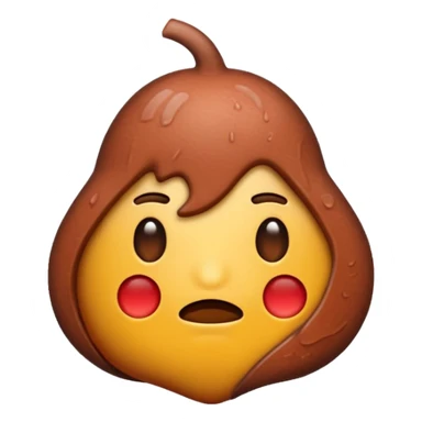 Shivering liver emoji sticker