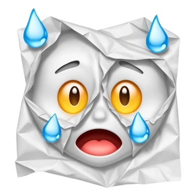 Üzgün bakan bir Sınav kağıdı sticker