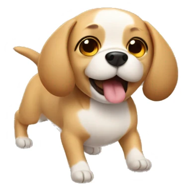 Dog on its back sticker