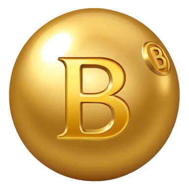 Create a golden ball emote using the initials B, E. From Belle Essence (name of a clothing shop) sticker