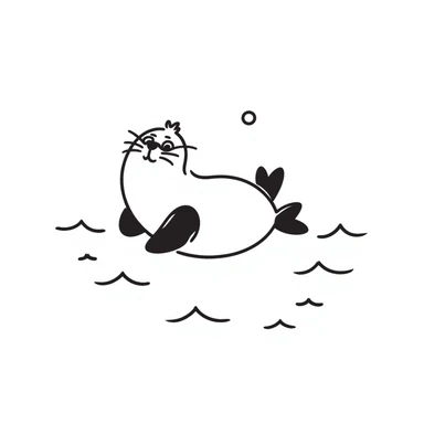 Sea lion sticker