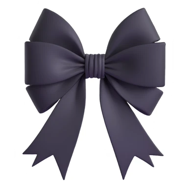 Black white gothic bow effect sticker