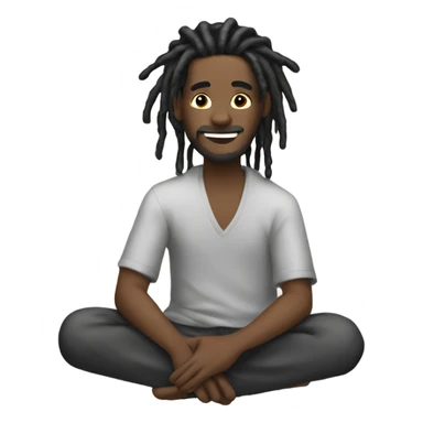 Guy with dreads making soap sticker