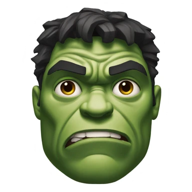 Perplexed hulk sticker