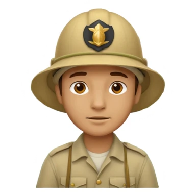 a man in jungle sticker