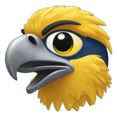 Humber College Howie the Hawk mascot sticker