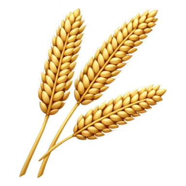 three grains, simple and clear depiction, isolated sticker