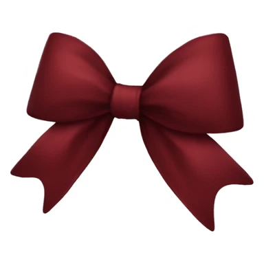 Dark red bow  sticker