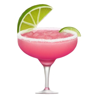 Pink margarita without garnish  sticker