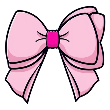 Pink bow  sticker