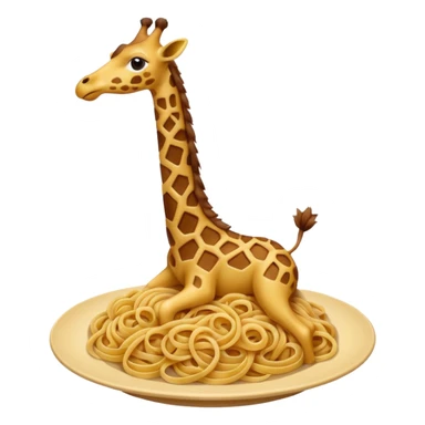 Spaghetti giraffe sticker