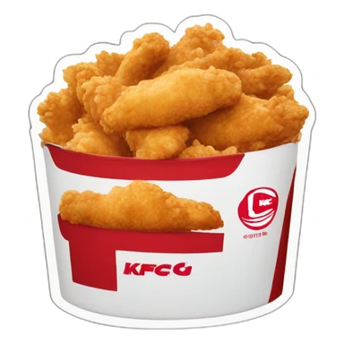 KFC menu sticker
