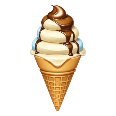 vanilla ice cream sticker