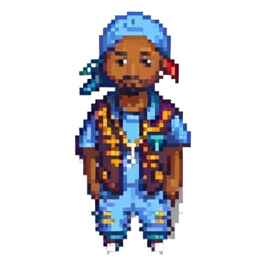 Репер 2Pac, no background sticker