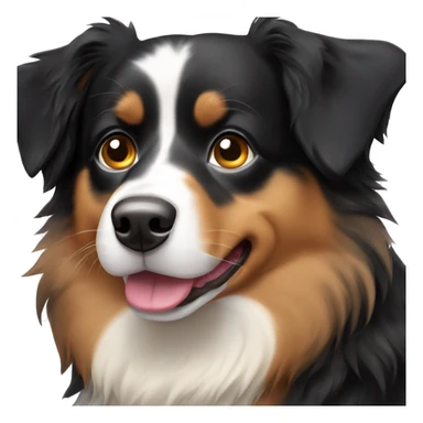 Black and tan Australian shepherd dog sticker