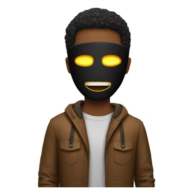 Guys with a mask with Led  sticker