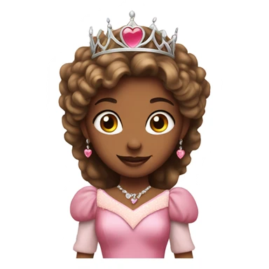 Princess with heart sticker