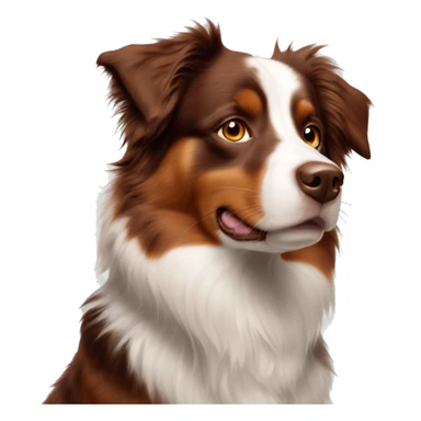 Brown eyed Red tri Australian shepherd sticker
