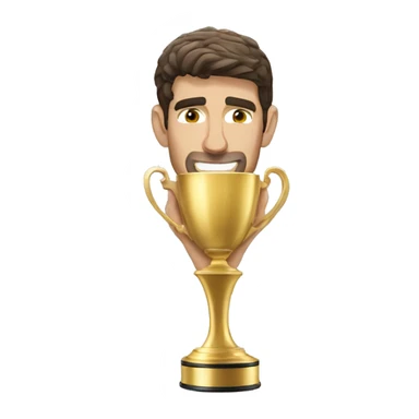 Michael phelps with golden cup  sticker