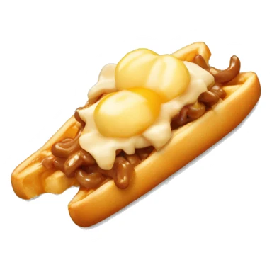 Poutine qui mange des pâtes  sticker