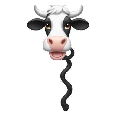 a cow whip sticker