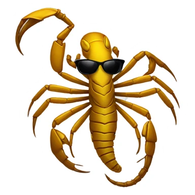 Scorpion with sunglasses sticker