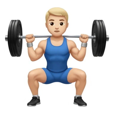 barbell squat sticker