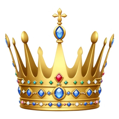 British crown with jewels sticker