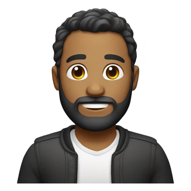 Chico con barba corta jugando con su play  sticker