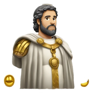 Imperador romano fazendo um jóia com a mão sticker