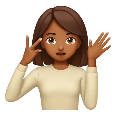 A girl doing a dab sticker