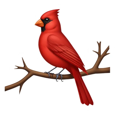 Cardinal bird with pink background  sticker