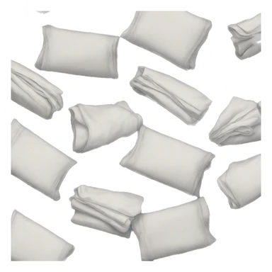 Folded bedsheets  sticker