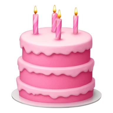 pink birthday cake  sticker