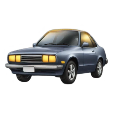 car shining with sparks sticker