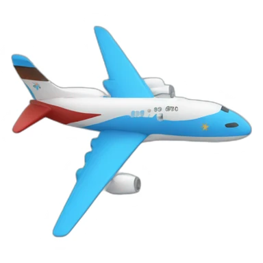 PLANE WITH A ARGENTINIAN FLAG ON BACK sticker