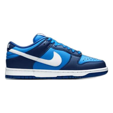 Nike dunk low dark and blue swoosh sticker