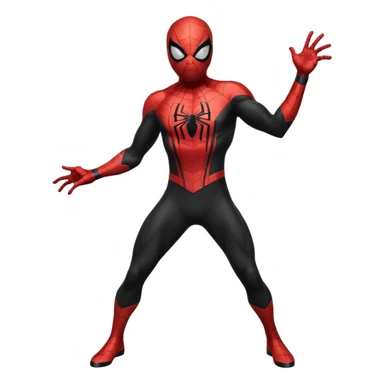 Full Black colored suit spider man sticker