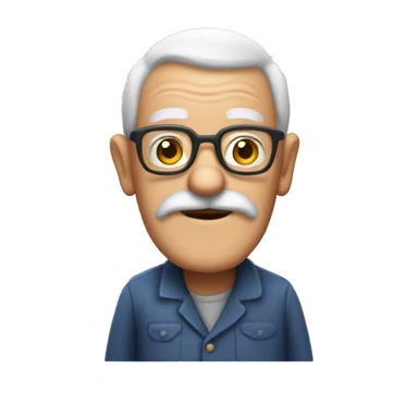 a grandpa squid sticker