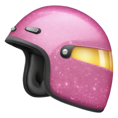 pink glitter motorbike helmet sticker