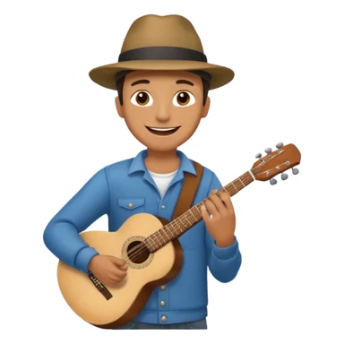 Street Music Performer man  sticker