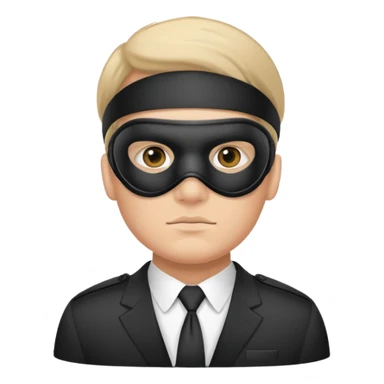 bodyguard wearing eye mask sticker
