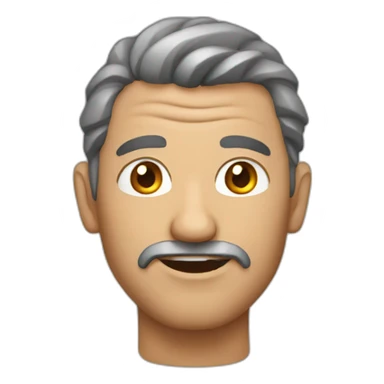 man with nails sticker